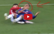 Quay chậm pha va chạm giữa Marcos Rojo vs Diego Costa