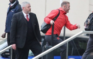 Rooney hớn hở có mặt tại khách sạn Lowry