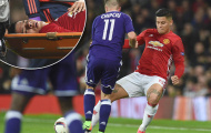 Cận cảnh chấn thương khiến Marcos Rojo rời sân bằng cáng