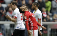 Thiago sút ngoài vòng cấm san bằng tỷ số 2-2 cho Bayern (Bayern Munich 2-2 Mainz 05, vòng 34 Bundesliga)