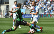 Bị Sassuolo níu chân, Napoli lỡ cơ hội bám đuổi Roma