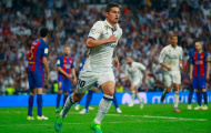 Sút tung lưới Barca, James vẫn bị Real thanh lý