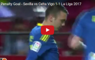 Bàn thắng gỡ hòa 1-1 trên chấm penalty của Iago Aspas (Sevilla vs Celta Vigo)