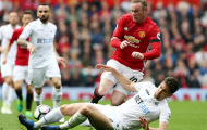 Chùm ảnh: Rooney nổ súng, Man Utd vẫn chưa thoát kiếp hoà tại Old Trafford