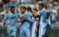 Lazio đại thắng Sampdoria trong trận cầu có 10 bàn thắng
