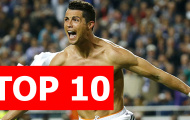 Top 10 đội bóng ghi bàn thua cả CR7 tại Champions League