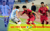 U22 Việt Nam 0-5 U20 Argentina (Giao hữu Quốc tế)