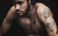 Cha mẹ, em gái, con trai,... Neymar xăm tất lên cơ thể