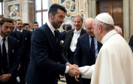 Juventus và Lazio diện kiến Đức giáo hoàng Phanxicô trước thềm chung kết