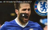 Tất cả 18 bàn thắng của Fabregas cho Chelsea