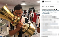 Dàn sao Juve thi nhau 'câu like' bằng cúp Coppa Italia