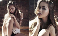 'Nàng thơ' Caroline Kelley e ấp khoe dáng ngọc