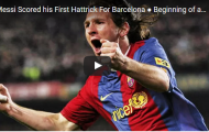 Hat-trick đầu tiên của Messi, và nạn nhân là Real Madrid
