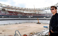 Tom Cruise 'lác mắt' trước độ hoành tráng của sân mới Atletico