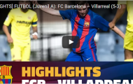 Giải trẻ: Barcelona đánh bại Villarreal