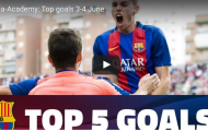 Cầu thủ trẻ Barca thi nhau lập siêu phẩm