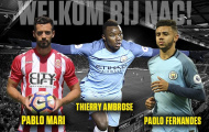 Man City một lúc đẩy đi 3 cầu thủ