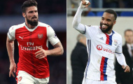 THỐNG KÊ: Lacazette đích thực là hiểm hoạ với Giroud