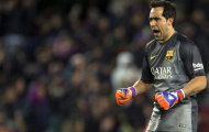 Claudio Bravo từng chơi tuyệt hay tại Barcelona