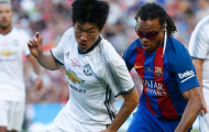 Màn trình diễn của Park Ji Sung vs huyền thoại Barcelona