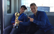 Chùm ảnh: Dàn sao Đức vô địch Confeds Cup được chào đón như người hùng