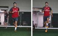 Tân binh Kolasinac nỗ lực ghi điểm trong ngày đầu tập cùng Arsenal