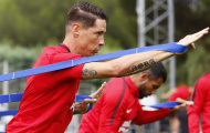 Soái ca Torres cùng Atletico Madrid ngày đầu trở lại tập luyện