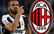CỰC NÓNG: AC Milan hoàn tất bom tấn Bonucci 