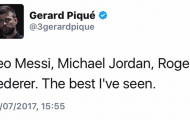 Pique bị fan của Ronaldo 'khủng bố' vì chúc mừng... Federer