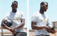 'Người mẫu' Pogba chăm chỉ tạo dáng trên sân tập của Man Utd