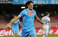 Edison Cavani thời còn khoác áo Napoli
