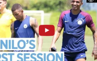 Danilo sung mãn trong buổi tập đầu tiên cùng Man City