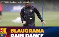 Messi, Neymar vẫn tập luyện mặc cơn mưa tầm tã