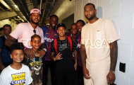 Neymar trở lại Barca giao lưu với các ngôi sao NBA