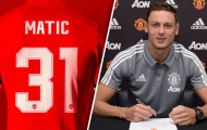 Matic và những cầu thủ từng mặc áo 31 tại Man Utd