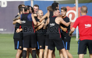 Không còn Neymar, buổi tập của Barca vẫn ngập tiếng cười