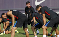 Không phải thi đấu, các ngôi sao Barca vẫn ra sức tập luyện