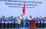 Chùm ảnh: Nghiêm trang, lung linh lễ xuất quân SEA Games 29 đoàn Thể thao TP.HCM