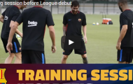 Barca và những đôi chân nặng nề bước ra sân tập