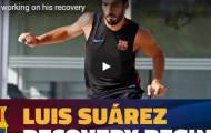 Trị chấn thương, Luis Suarez tập chạy trên sân cát