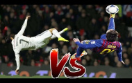 Những pha trổ tài 'xe đạp chổng ngược' của Ronaldo và Messi