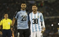 Truy cản Messi đến rách áo, Uruguay chia điểm trên sân nhà trước Argentina