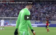 Màn trình diễn của Thibaut Courtois trước Hy Lạp