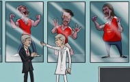 Biếm họa: Virus Wenger khiến fan Arsenal nổi điên