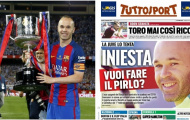 Juventus lên kế hoạch 'cướp trắng' Iniesta từ Barca