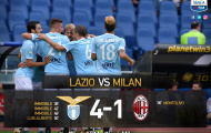 Highlights: Lazio 4-1 AC Milan (Vòng 3 Giải VĐQG Italia)