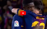 Màn ra mắt Barcelona của Ousmane Dembele vs Espanyol 