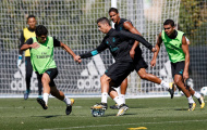 Ronaldo cùng toàn đội Real tập luyện điên cuồng trước trận đấu với APOEL Nicosia 