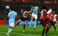 Stones hóa 'tiền đạo', Man City nã vào lưới Feyenoord bốn bàn không gỡ