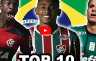 10 tài năng trẻ triển vọng nhất của bóng đá Brazil